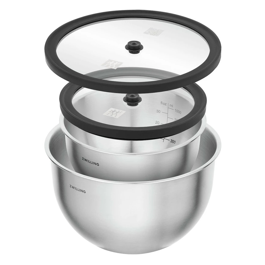 ZWILLING FRESH & SAVE 2 roostetatud terasest kaussi kaantega - hõbe – 2