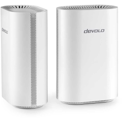 Šakotuvas devolo WiFi 7 BE9300 Mesh System 2er Pack BE9300 Triband, 1x 2.5G WAN/LAN und 3x 1G LAN (pro Einheit)