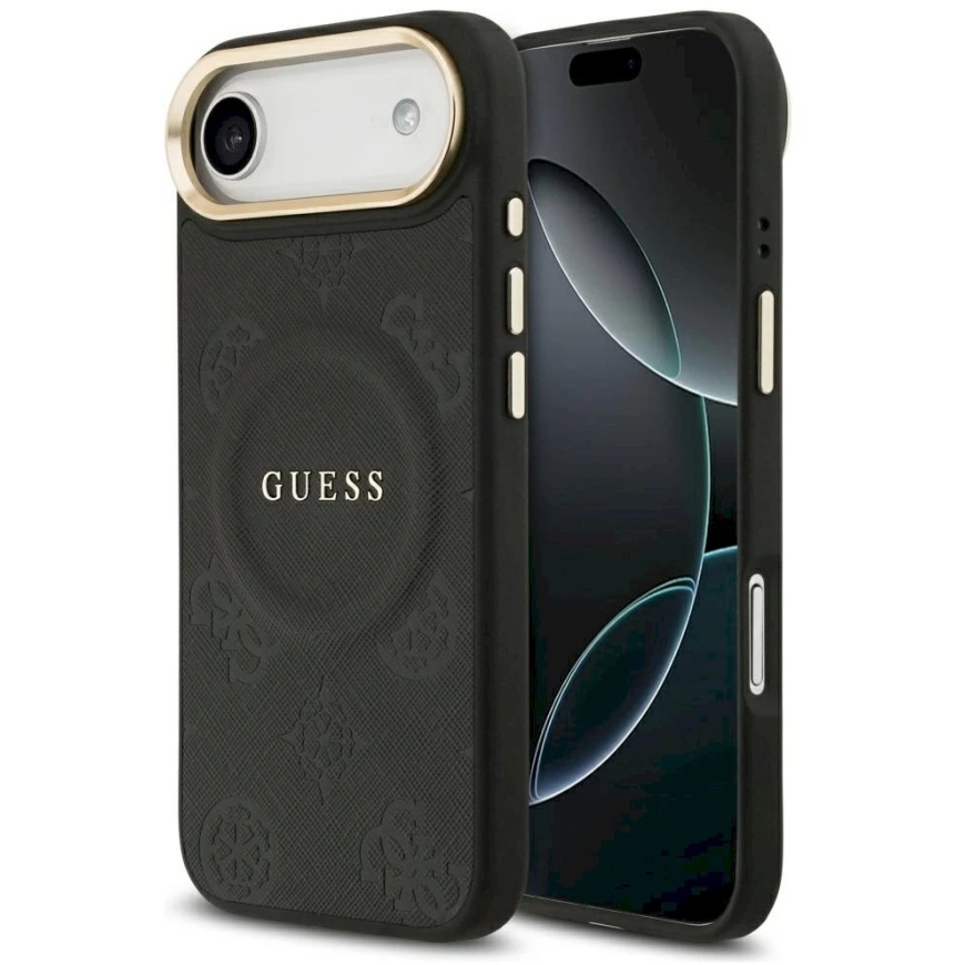 Чехол "Guess Peony Hot Stamp MagSafe" для "iPhone Air" - черный – 2