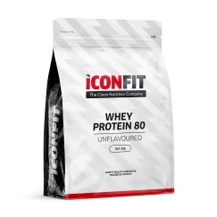 ICONFIT Whey Protein 80 протеиновый порошок, без добавок, 1 кг