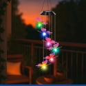 Maximex Karājamā saules enerģijā darbināmā LED tauriņu lampa, vēja zvans, 78 cm Maximex Karājamā saules enerģijā darbināmā LED tauriņu lampa, vēja zvans, 78 cm