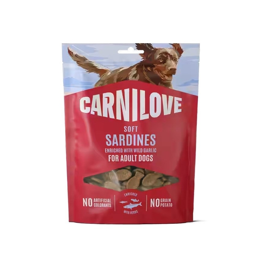 CARNILOVE Soft Sardines enriched with wild garlic - dog treat - 200g