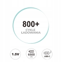 Аккумуляторы Liibattaries USB-C Перезаряжаемые литий-ионные LR20 D 6500mAh (2шт)
