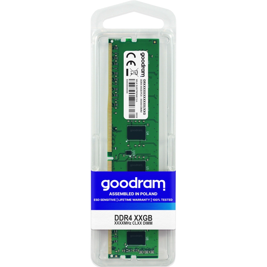 Goodram GR3200D464L22/16G atmiņas modulis 16 GB 1 x 16 GB DDR4 288-pin DIMM