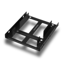 Axagon RHD-225 METAL bracket for 2x 2.5" HDD/SSD into 3.5" bay, fan mount