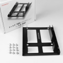 Axagon RHD-225 METAL bracket for 2x 2.5" HDD/SSD into 3.5" bay, fan mount
