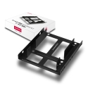 Axagon RHD-225 METAL bracket for 2x 2.5" HDD/SSD into 3.5" bay, fan mount