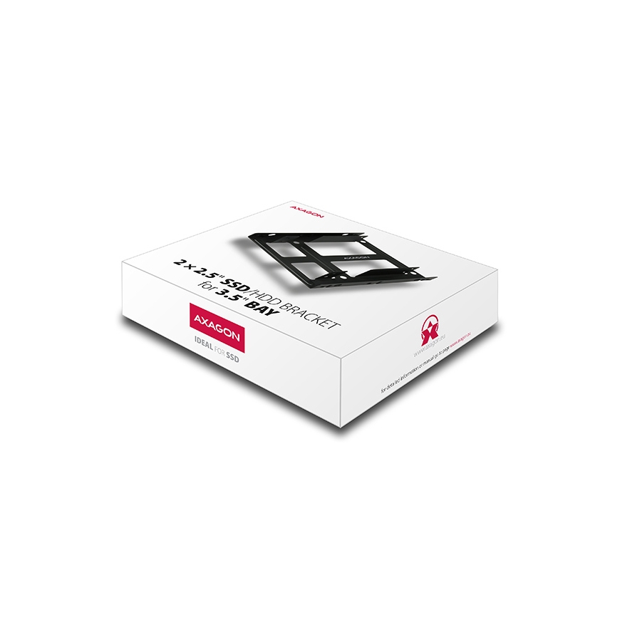 Axagon RHD-225 montāžas komplekts Melns Metāls – 4