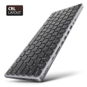 Axagon HMC-KB-CRL, USB 5Gbps hub w. keyboard, HDMI 4K/60Hz, 3x USB-A, SD/mSD, audio, PD100, Cyrillic