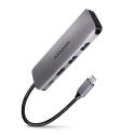 Axagon HMC-5 USB 3.2 Gen 1 hub, 2x USB-A, HDMI, SD/microSD, PD 100W, 20cm USB-C cable