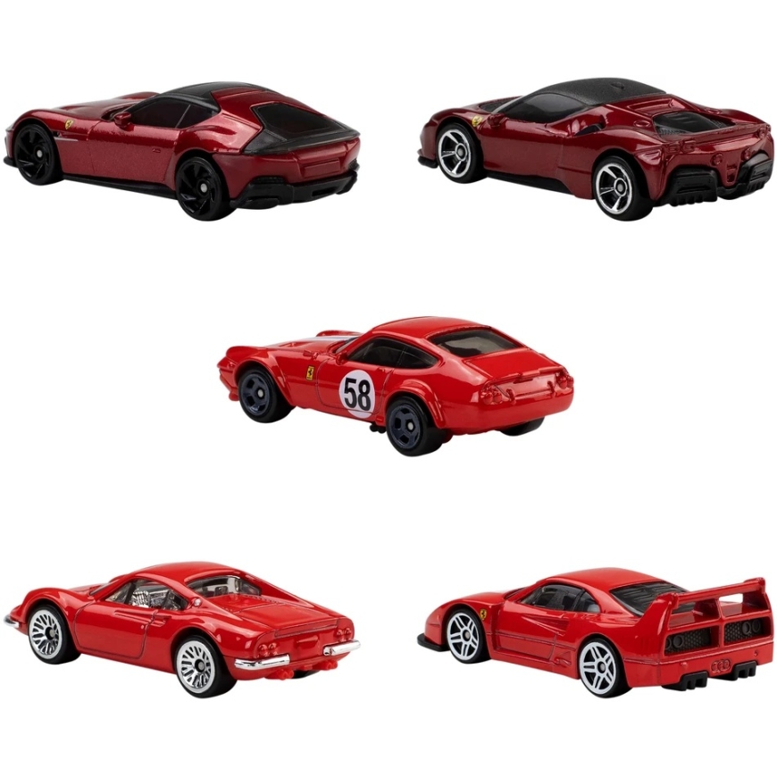 Mattel HOT WHEELS five Ferrari model car set (JLN12) – 3