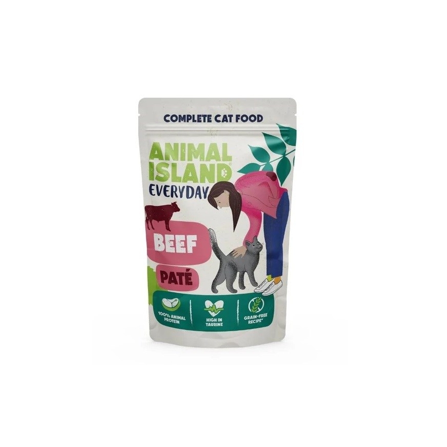 ANIMAL ISLAND Igapäevane veise pasta - niiske kassitoit - 100g