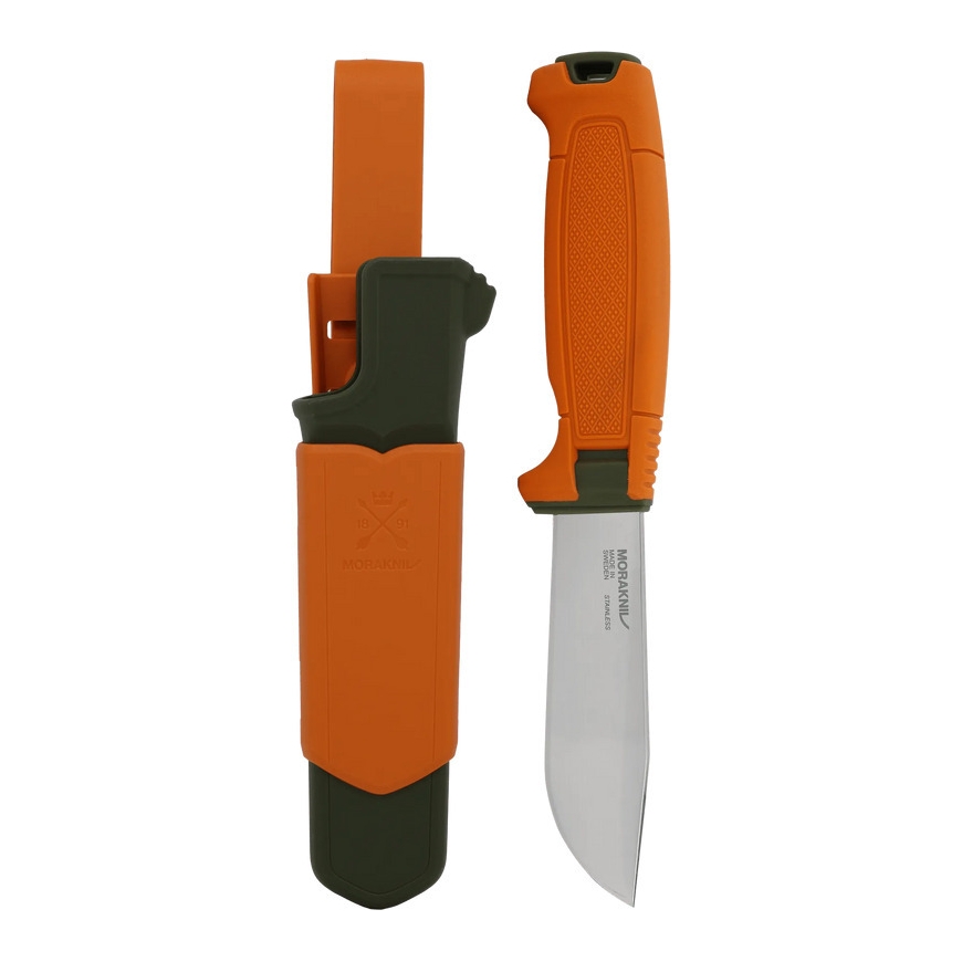Morakniv Amberg Full Flat Hunting puukko, oranssi – 2