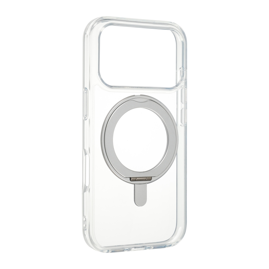 FoneKit Premium Kickstand MagSafe чехол с подставкой, iPhone 18 Pro Max / 17 Pro Max, прозрачный – 3