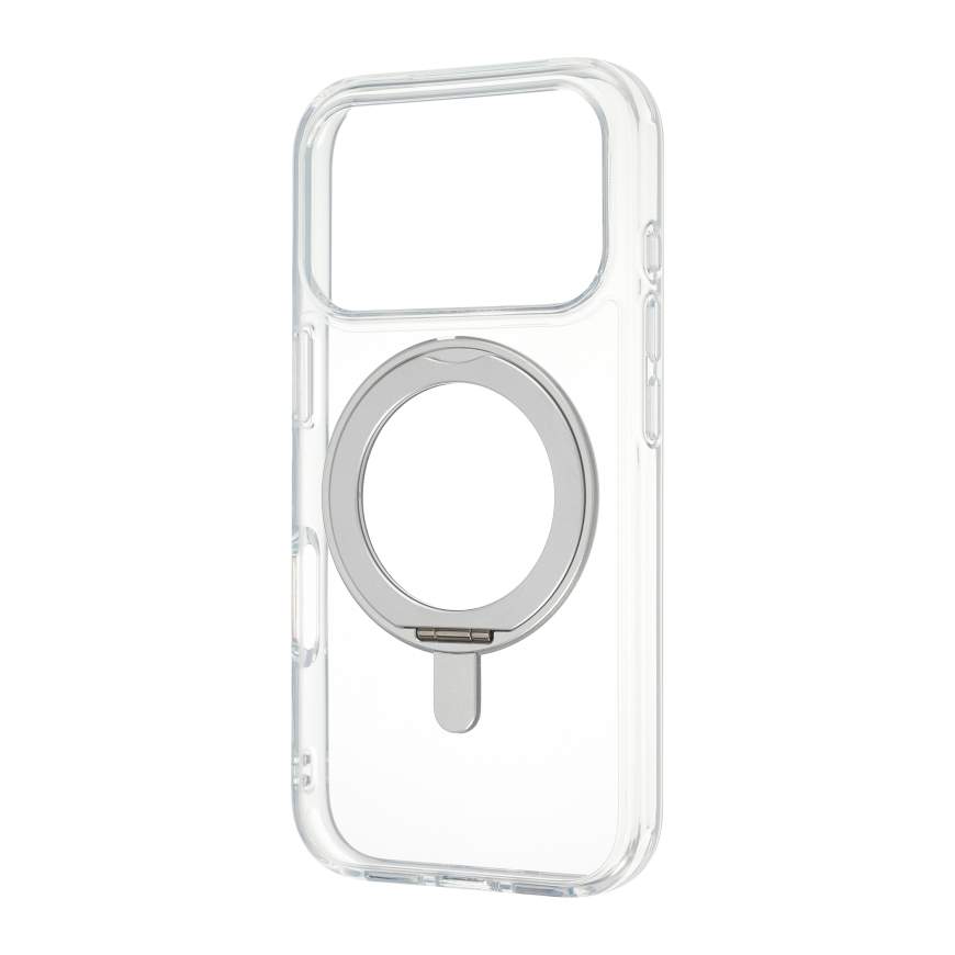 FoneKit Premium Kickstand MagSafe kaitseümbris jalustaga, iPhone 18 Pro Max / 17 Pro Max, läbipaistev – 4