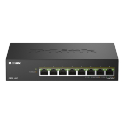 D-Link DMS-108P/E tinklo komutatorius Ne-valdomas 2.5G Ethernet (100/1000/2500) Maitinimas per Eternetą (PoE) Juoda