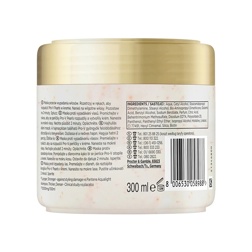 Pantene hiusnaamio Grow Abundant hiustenlähdön estämiseksi 300 ml – 3