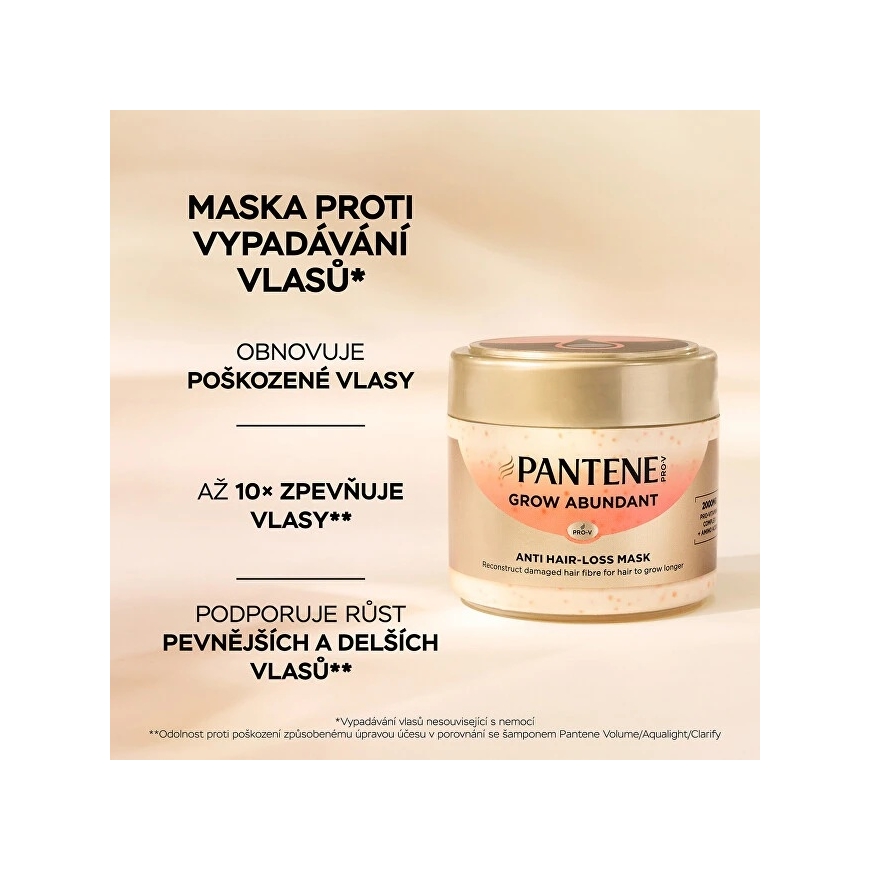Pantene matu maska Grow Abundant pret matu izkrišanu 300 ml – 5