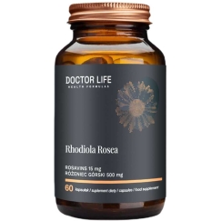 Doctor Life Rhodiola Rosea ekstrakt Rhodiola rosea juurest 500mg ja rozavin 15mg toitainelisand 60 kapslit