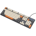 QWERTY klaviatūra Hoco GM61 tri-krāsu (balta, pelēka, oranža)