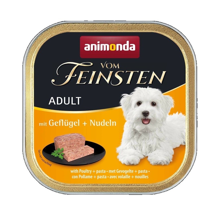 ANIMONDA Vom Feinsten Täiskasvanud Linnuliha koos pastaga - märg koeratoit - 150g
