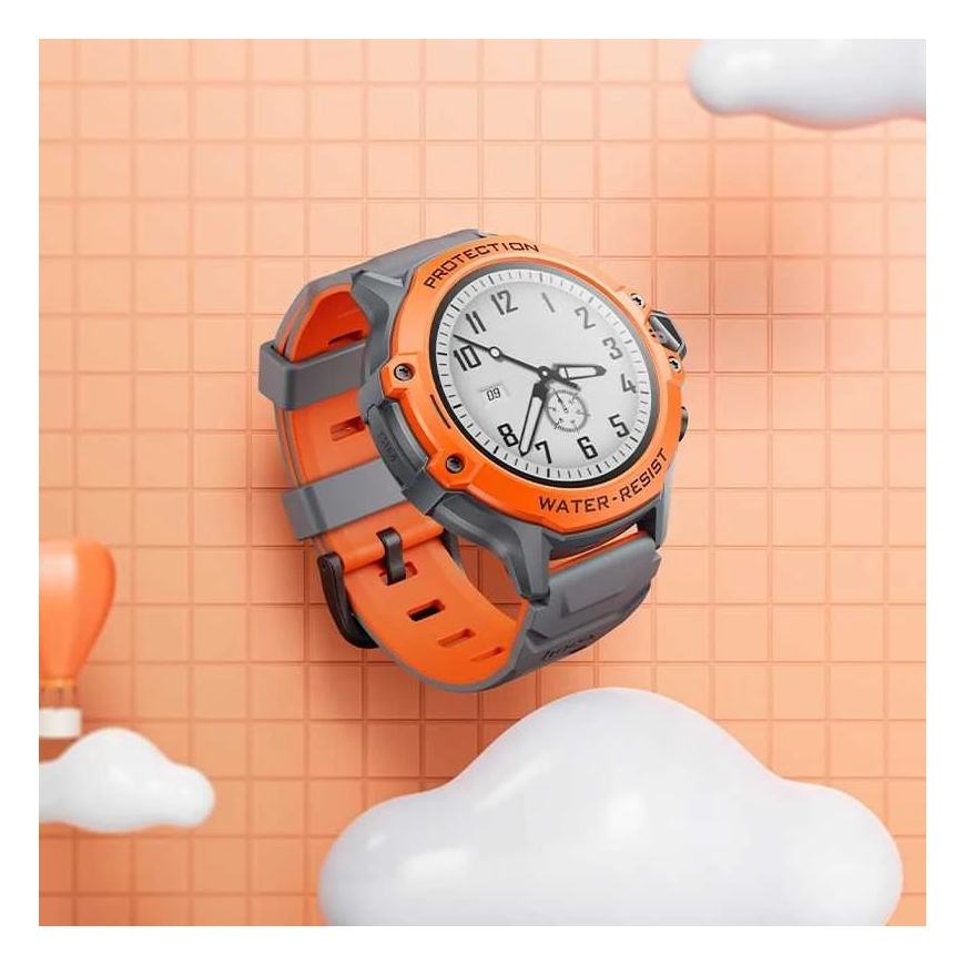 Smartwatch for kids Hoco 1.28" 4G GPS with call function Y107 orange – 2