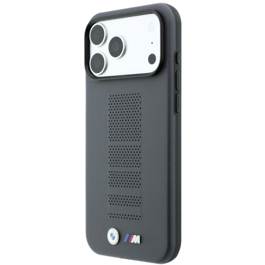 BMW M-suojus sininen Perfo Metal Logo MagSafe iPhone 18 Pro Max / 17 Pro Max:lle, harmaa – 3