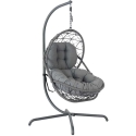 Home4You nojatuoli "AMARA", 134 x 134 x H196 cm, tummanharmaa väri Home4You nojatuoli "AMARA", 134 x 134 x H196 cm, tummanharmaa väri