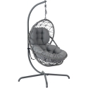 Home4You Tugitool "AMARA", 134 x 134 x H196 cm, tumehall värv