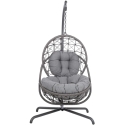 Home4You Tugitool "AMARA", 134 x 134 x H196 cm, tumehall värv
