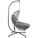 Home4You Tugitool "AMARA", 134 x 134 x H196 cm, tumehall värv