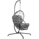 Home4You nojatuoli "AMARA", 134 x 134 x H196 cm, tummanharmaa väri Home4You nojatuoli "AMARA", 134 x 134 x H196 cm, tummanharmaa väri