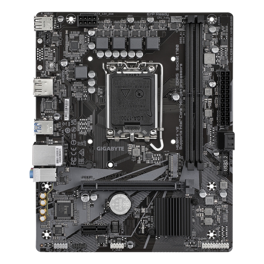GIGABYTE H610M K V2 материнская плата Intel H610 LGA 1700 Микро ATX – 2