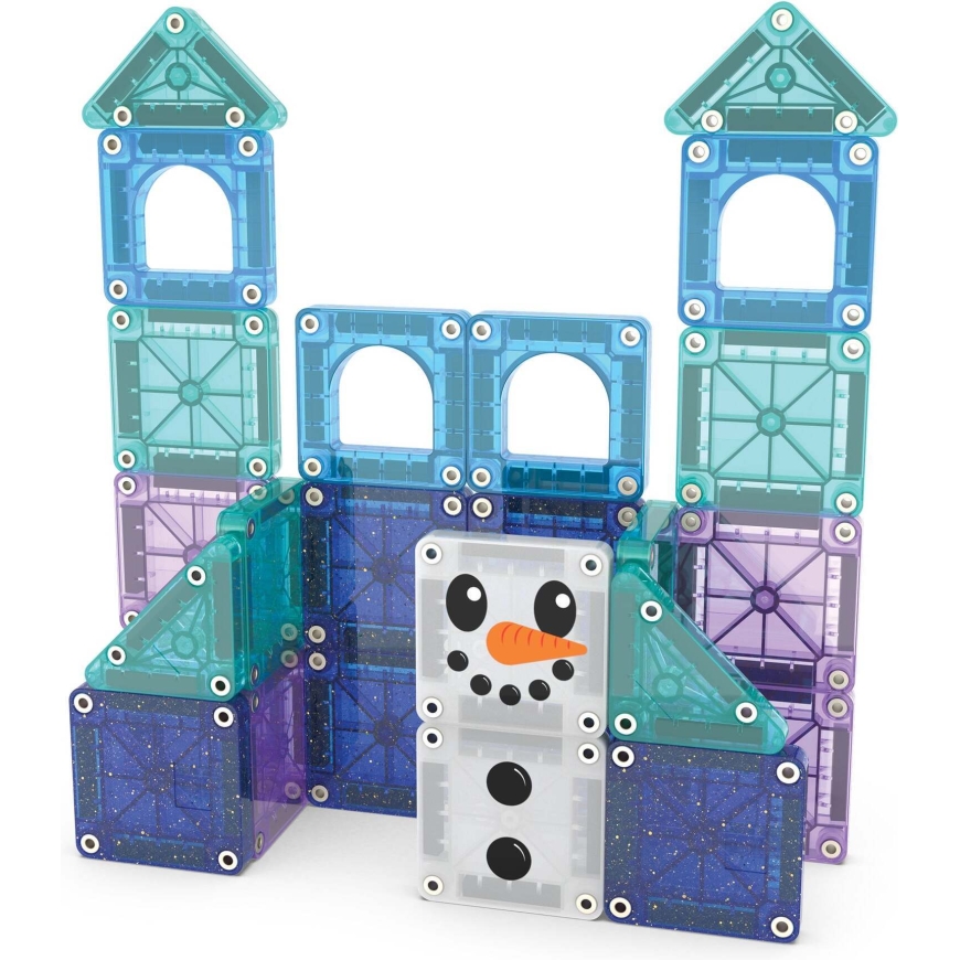 MAGNA-TILES microMAGS Winter Wonder magnetic travel set, 26 pieces – 3