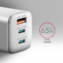 Axagon ACU-DPQ65W PD3.0 & QC4+ 3x OUTPUTS wall charger 65W