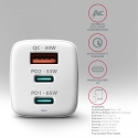Axagon ACU-DPQ65W PD3.0 & QC4+ 3x OUTPUTS wall charger 65W