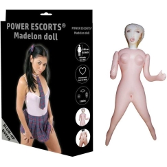 Power Escorts Leļļe "Madelon" – apģērbu lelle ar baltu kleitu