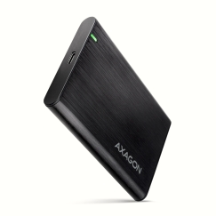 Axagon EE25-A6C saugojimo diskų korpusas HDD / SSD aptvaras Juoda 2.5"