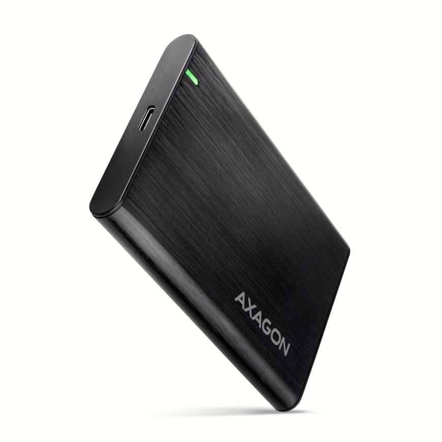 Axagon EE25-A6C tallennusaseman kotelo HDD-/SSD-kotelo Musta 2.5"