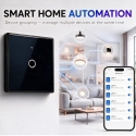 Qoltec 52711 Smart Touch 1-Gang Light Switch | Wi-Fi | Timer | Tuya | Smart Life | Tempered Glass | Black Qoltec 52711 Smart Touch 1-Gang Light Switch | Wi-Fi | Timer | Tuya | Smart Life | Tempered Glass | Black
