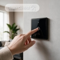 Qoltec 52711 Išmanusis jutiklinis vieno kanalo šviesos jungiklis | Wi-Fi | Laikmatis | Tuya | Smart Life | Stiklo | Juodas Qoltec 52711 Išmanusis jutiklinis vieno kanalo šviesos jungiklis | Wi-Fi | Laikmatis | Tuya | Smart Life | Stiklo | Juodas