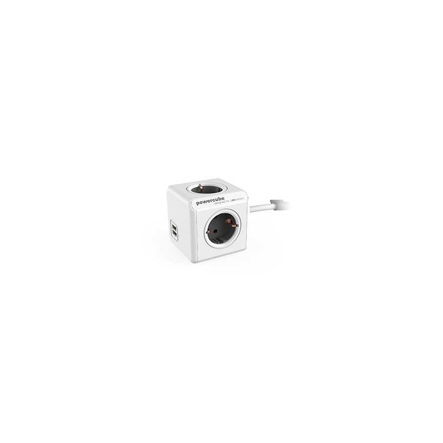 Allocacoc "PowerCube Extended USB" 3 м Белый