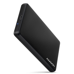 Axagon EE25-SLC tallennusaseman kotelo HDD-/SSD-kotelo Musta 2.5"