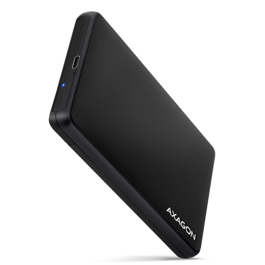 Axagon EE25-SLC tallennusaseman kotelo HDD-/SSD-kotelo Musta 2.5"