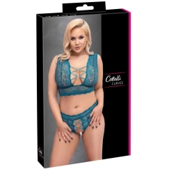 Cottelli Curves Krūšturu komplekts zila krāsā 2XL
