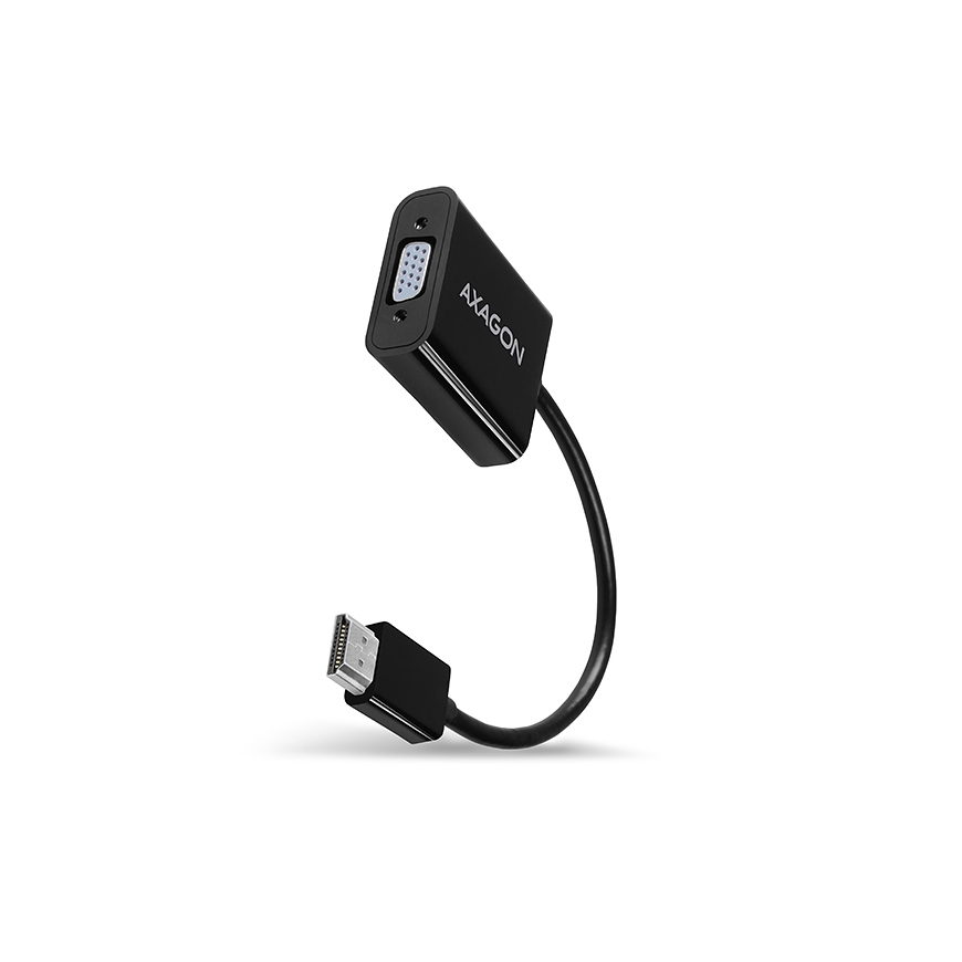 Axagon RVH-VGAN videokaapeli-adapteri 0,15 m HDMI-tyyppi A (vakio) VGA (D-Sub) Musta