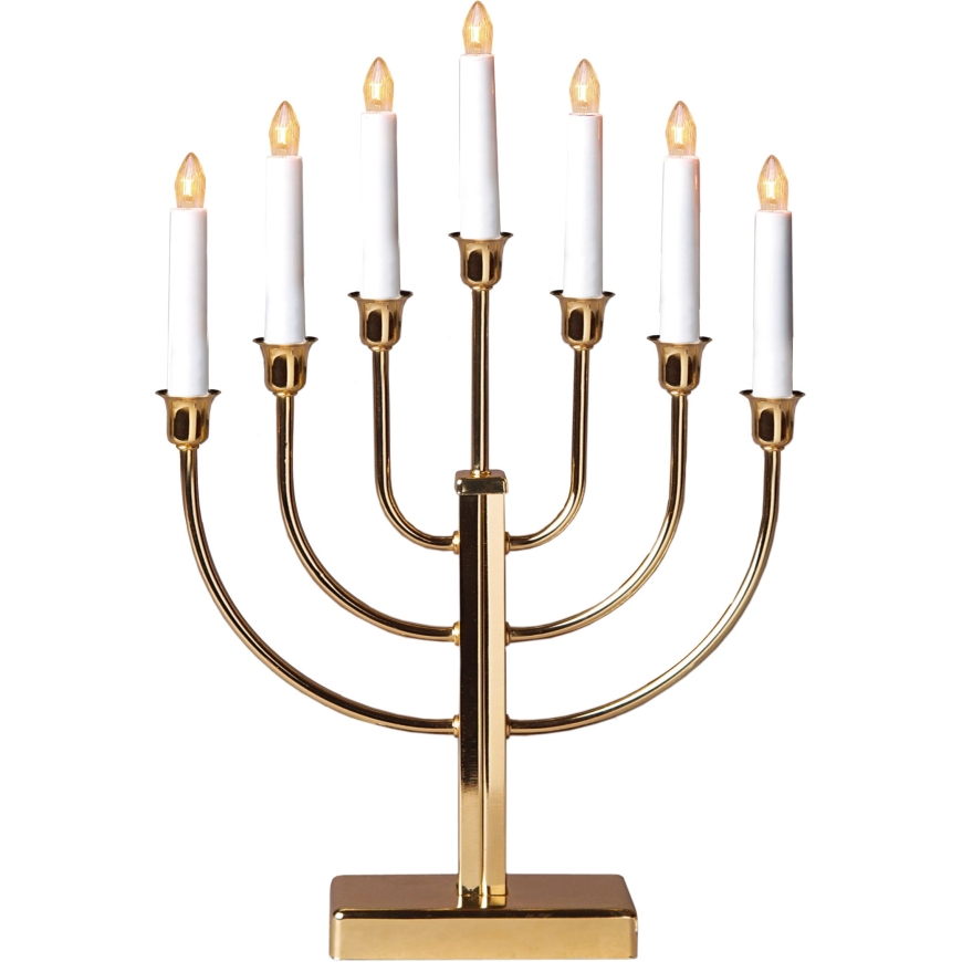 Star Trading Kristina 7-arm candlestick, brass