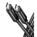 Axagon BUCM4X-CM10AB USB kabelis USB4 Gen 3x2 1 m USB C 40 Gbit/s 240 W Melns Axagon BUCM4X-CM10AB USB kabelis USB4 Gen 3x2 1 m USB C 40 Gbit/s 240 W Melns