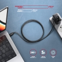 Axagon BUCM4X-CM10AB USB kabelis USB4 Gen 3x2 1 m USB C 40 Gbit/s 240 W Juoda Axagon BUCM4X-CM10AB USB kabelis USB4 Gen 3x2 1 m USB C 40 Gbit/s 240 W Juoda