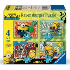 Ravensburger 120043485 Minionit 3 Puzzle 4 in 1